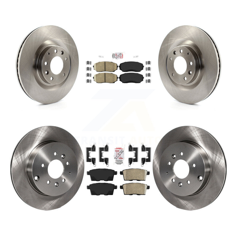 Front Rear Ceramic Pads And Disc Brake Rotors Kit For 2007-2015 Mazda CX-9 K8A-103260