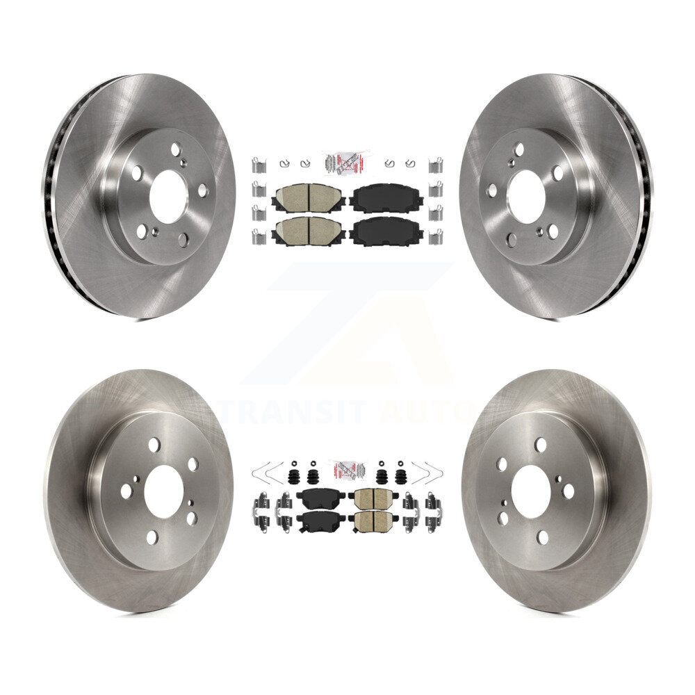 Front Rear Ceramic Pads And Disc Brake Rotors Kit For Toyota Prius Lexus CT200h Plug-In K8A-103261
