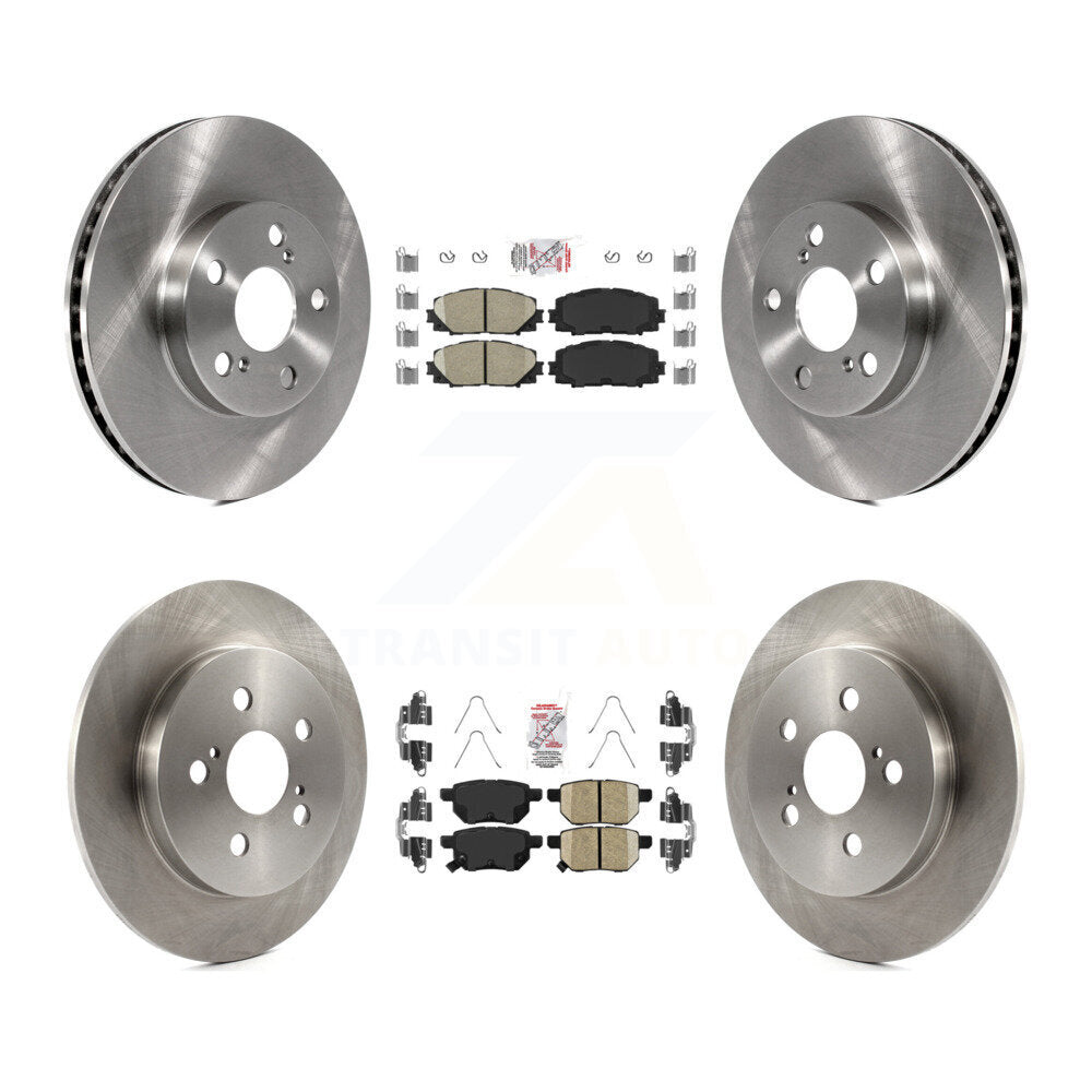 Front Rear Ceramic Pads And Disc Brake Rotors Kit For Toyota Prius Lexus CT200h Plug-In K8A-103264