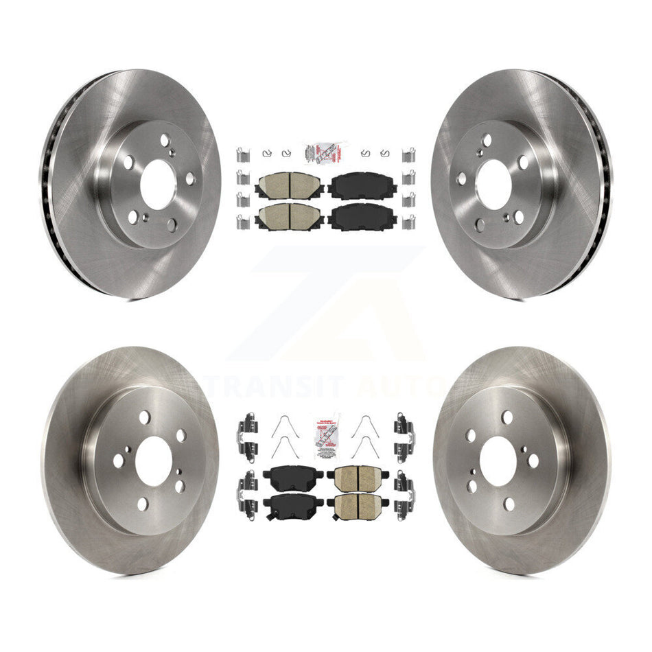 Front Rear Ceramic Pads And Disc Brake Rotors Kit For Toyota Prius Lexus CT200h Plug-In K8A-103264