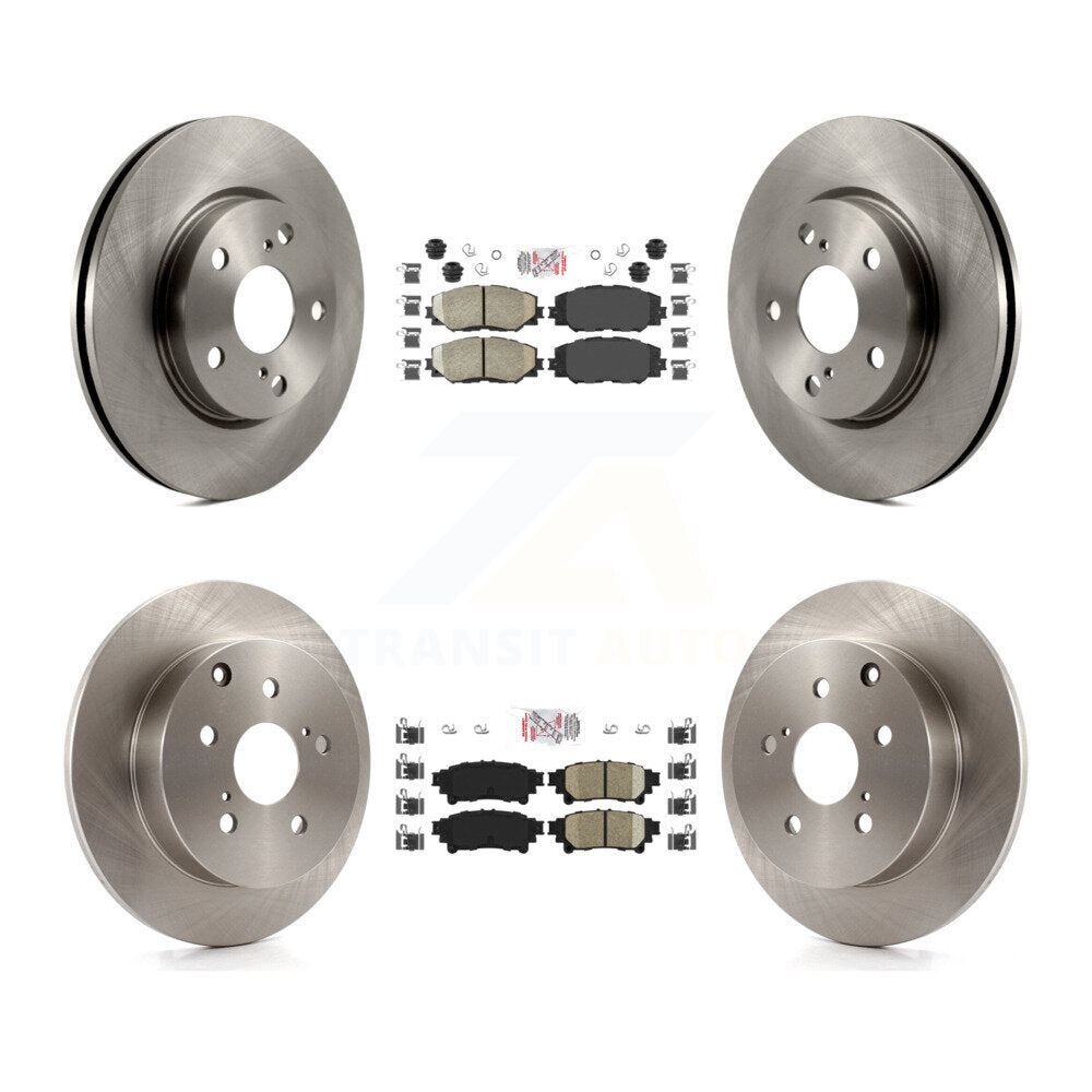 Front Rear Ceramic Pads And Disc Brake Rotors Kit For 2012-2018 Toyota Prius V K8A-103273