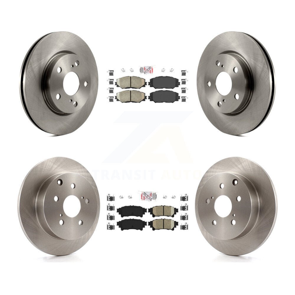 Front Rear Ceramic Pads And Disc Brake Rotors Kit For 2012-2018 Toyota Prius V K8A-103275