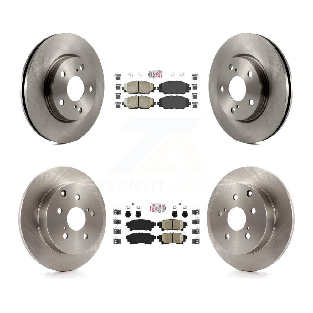 Front Rear Ceramic Pads And Disc Brake Rotors Kit For 2012-2018 Toyota Prius V K8A-103276