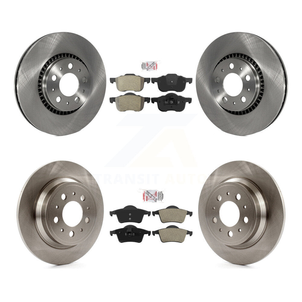 Front Rear Semi-Metallic Pads And Disc Brake Rotors Kit For Volvo S60 XC70 V70 S80 K8A-103277