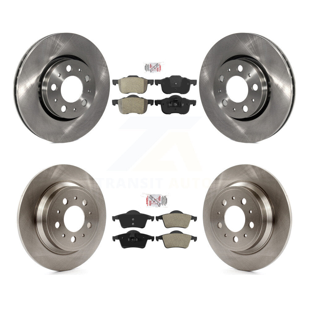 Front Rear Semi-Metallic Pads And Disc Brake Rotors Kit For Volvo S60 XC70 V70 S80 K8A-103278