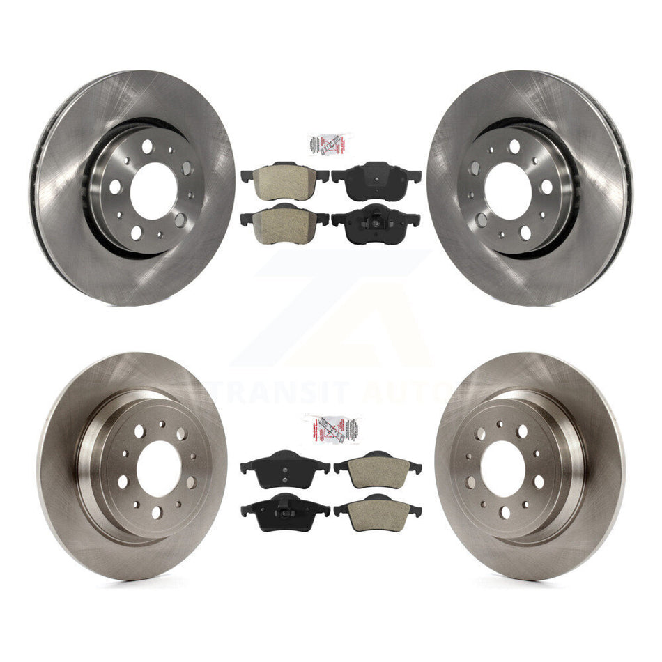 Front Rear Semi-Metallic Pads And Disc Brake Rotors Kit For Volvo S60 XC70 V70 S80 K8A-103278