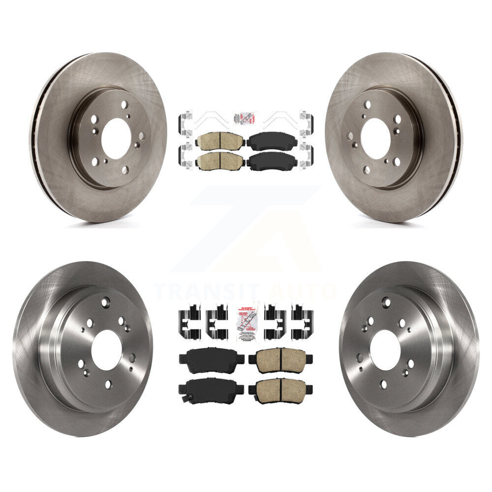 Front Rear Ceramic Pads And Disc Brake Rotors Kit For 2005-2010 Honda Odyssey K8A-103279