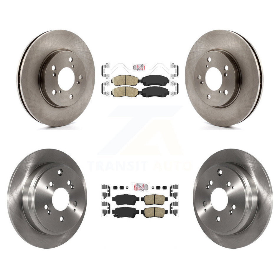 Front Rear Ceramic Pads And Disc Brake Rotors Kit For 2005-2010 Honda Odyssey K8A-103280