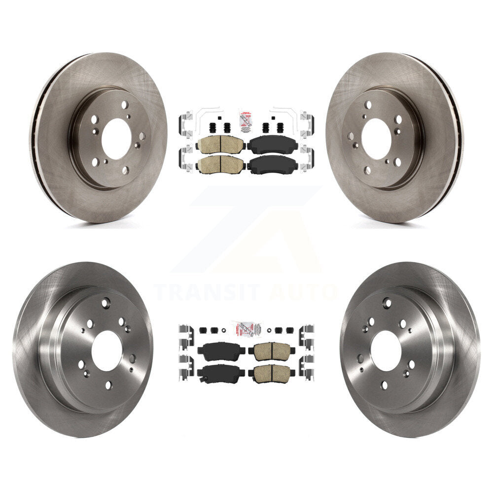 Front Rear Ceramic Pads And Disc Brake Rotors Kit For 2005-2010 Honda Odyssey K8A-103282