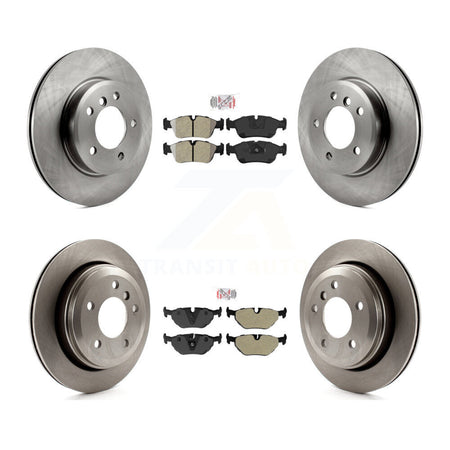 Front Rear Semi-Metallic Pads And Disc Brake Rotors Kit For 2001-2005 BMW 325xi K8A-103283