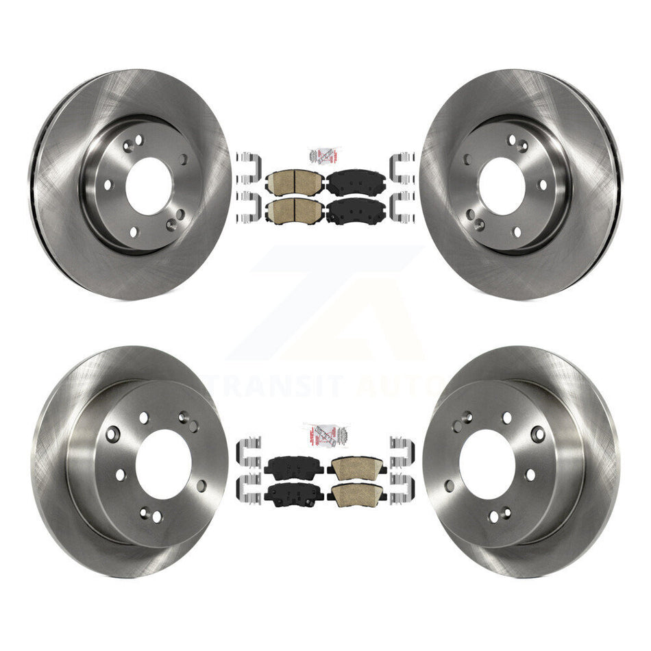 Front Rear Ceramic Pads And Disc Brake Rotors Kit For 2012-2013 Kia Soul K8A-103286