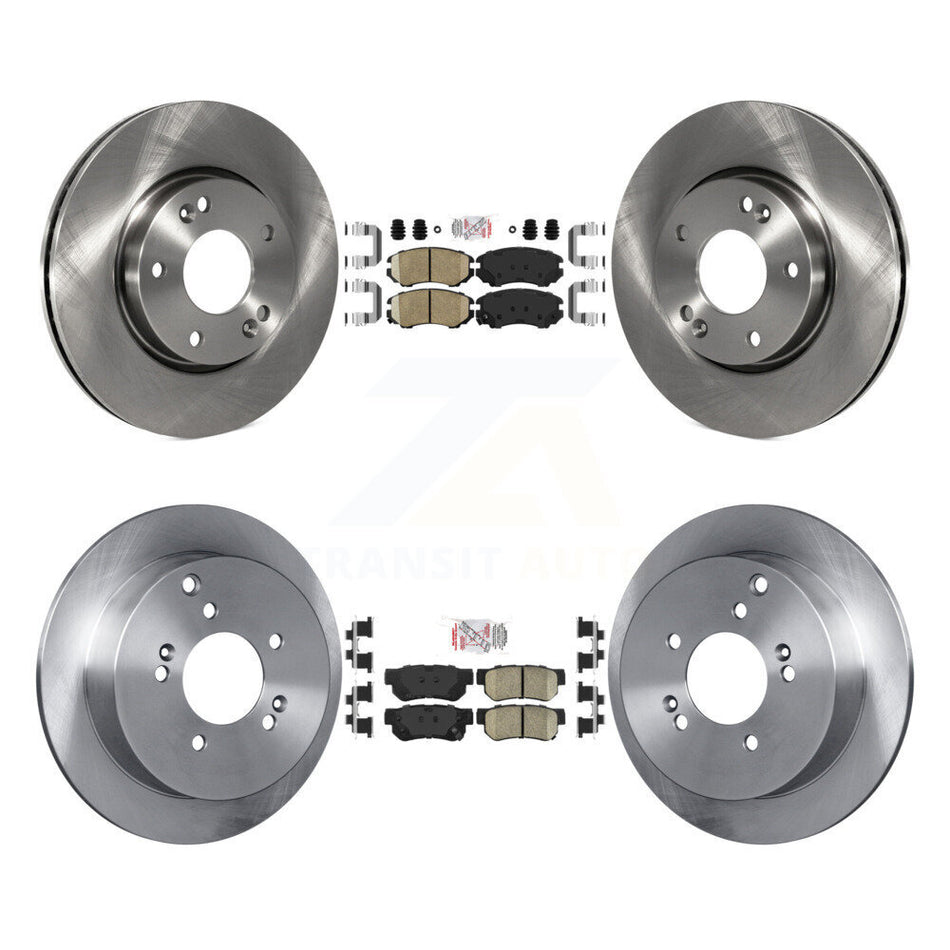 Front Rear Ceramic Pads And Disc Brake Rotors Kit For Hyundai Tucson Kia Sportage K8A-103296