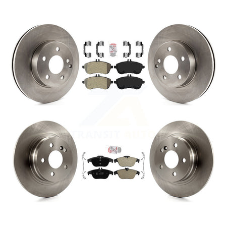 Front Rear Semi-Metallic Pads And Disc Brake Rotors Kit For Mercedes-Benz C250 C230 K8A-103298