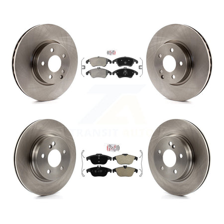 Front Rear Semi-Metallic Pads And Disc Brake Rotors Kit For Mercedes-Benz C300 C350 E350 K8A-103299