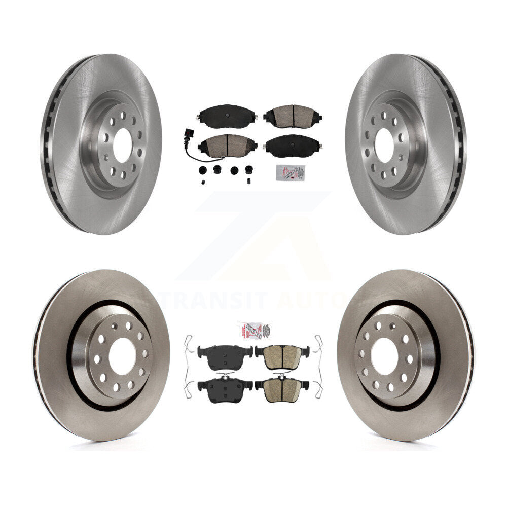 Front Rear Ceramic Pad And Disc Brake Rotors Kit For Audi S3 A3 Quattro Volkswagen Arteon K8A-103309