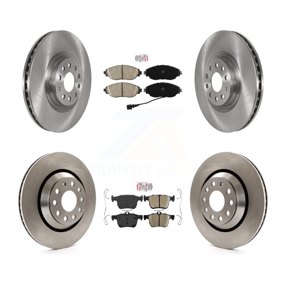 Front Rear Ceramic Pad & Brake Rotors Kit For Volkswagen Golf R Audi S3 A3 Quattro Arteon K8A-103310