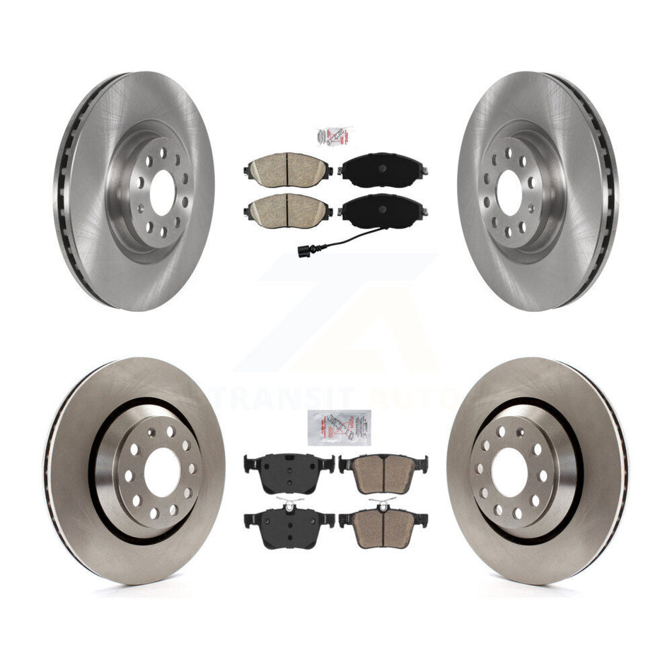 Front Rear Ceramic Pads And Disc Brake Rotors Kit For 2017-2019 Volkswagen Golf R K8A-103311