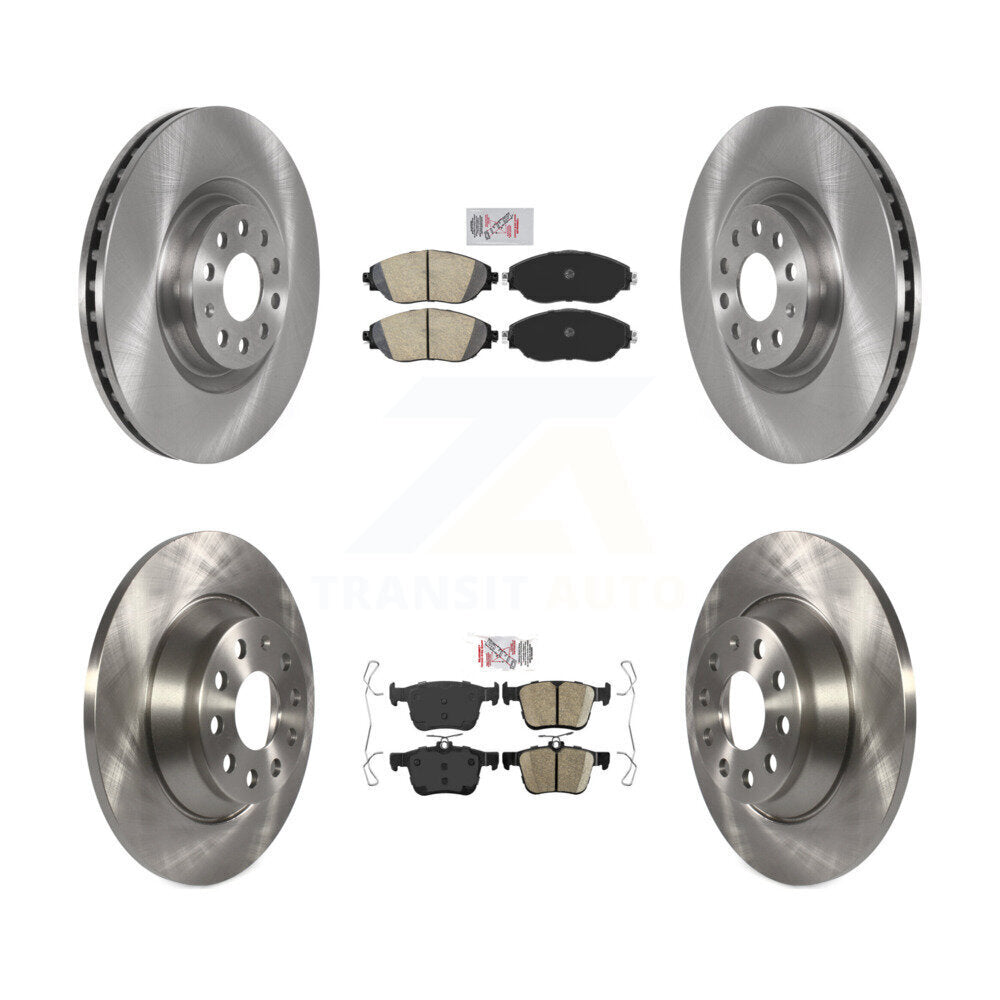 Front Rear Ceramic Pads And Disc Brake Rotors Kit For Volkswagen Tiguan Jetta K8A-103312