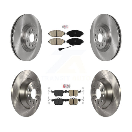 Front Rear Ceramic Pads And Disc Brake Rotors Kit For 2019-2021 Volkswagen Jetta 2.0L K8A-103314