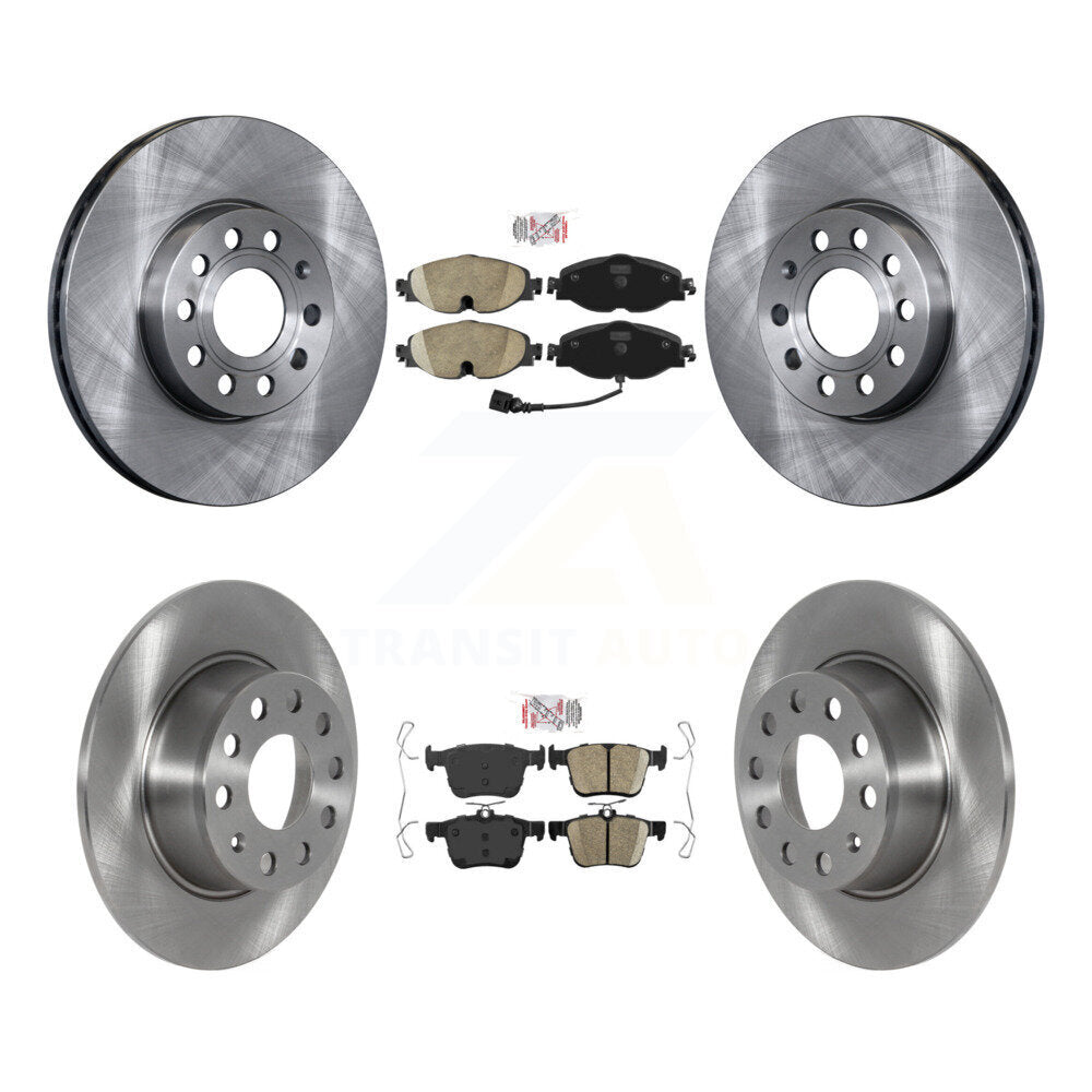 Front Rear Ceramic Pads And Disc Brake Rotors Kit For Volkswagen Jetta Taos K8A-103315