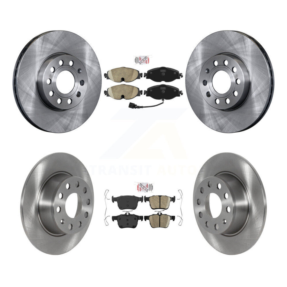 Front Rear Ceramic Pads And Disc Brake Rotors Kit For Volkswagen Jetta Taos K8A-103315