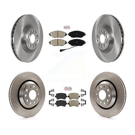 Front Rear Ceramic Pads And Disc Brake Rotors Kit For Volkswagen GTI K8A-103319