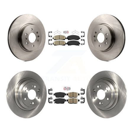 Front Rear Ceramic Pads And Disc Brake Rotors Kit For 2009-2014 Acura TL K8A-103321