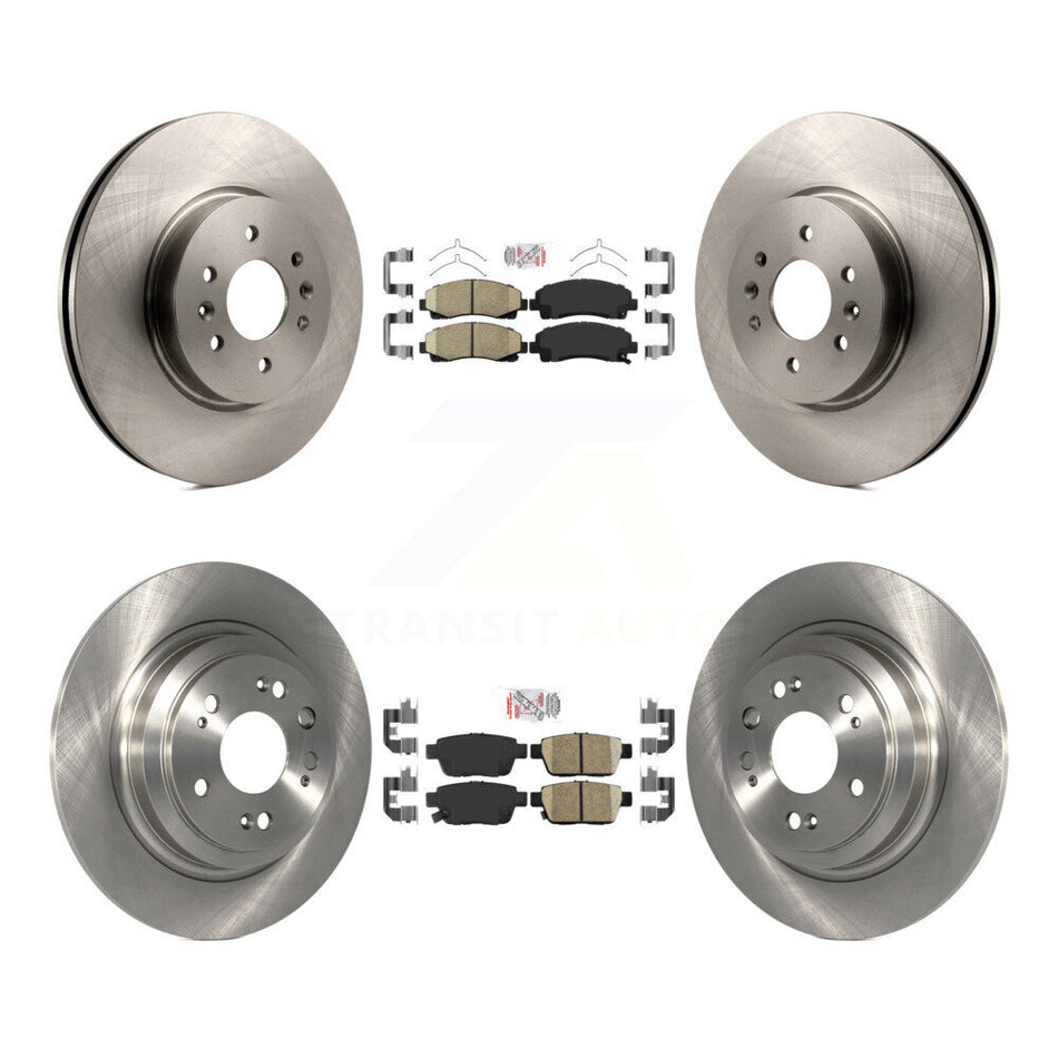 Front Rear Ceramic Pads And Disc Brake Rotors Kit For 2009-2014 Acura TL K8A-103321