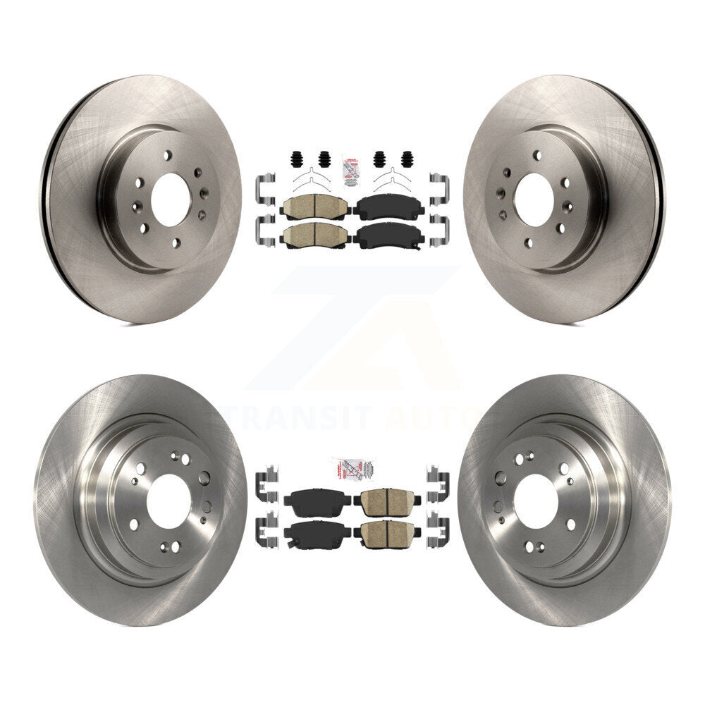 Front Rear Ceramic Pads And Disc Brake Rotors Kit For 2009-2014 Acura TL K8A-103323