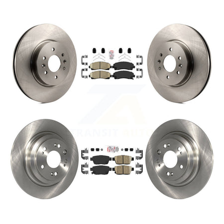 Front Rear Ceramic Pads And Disc Brake Rotors Kit For 2009-2014 Acura TL K8A-103324