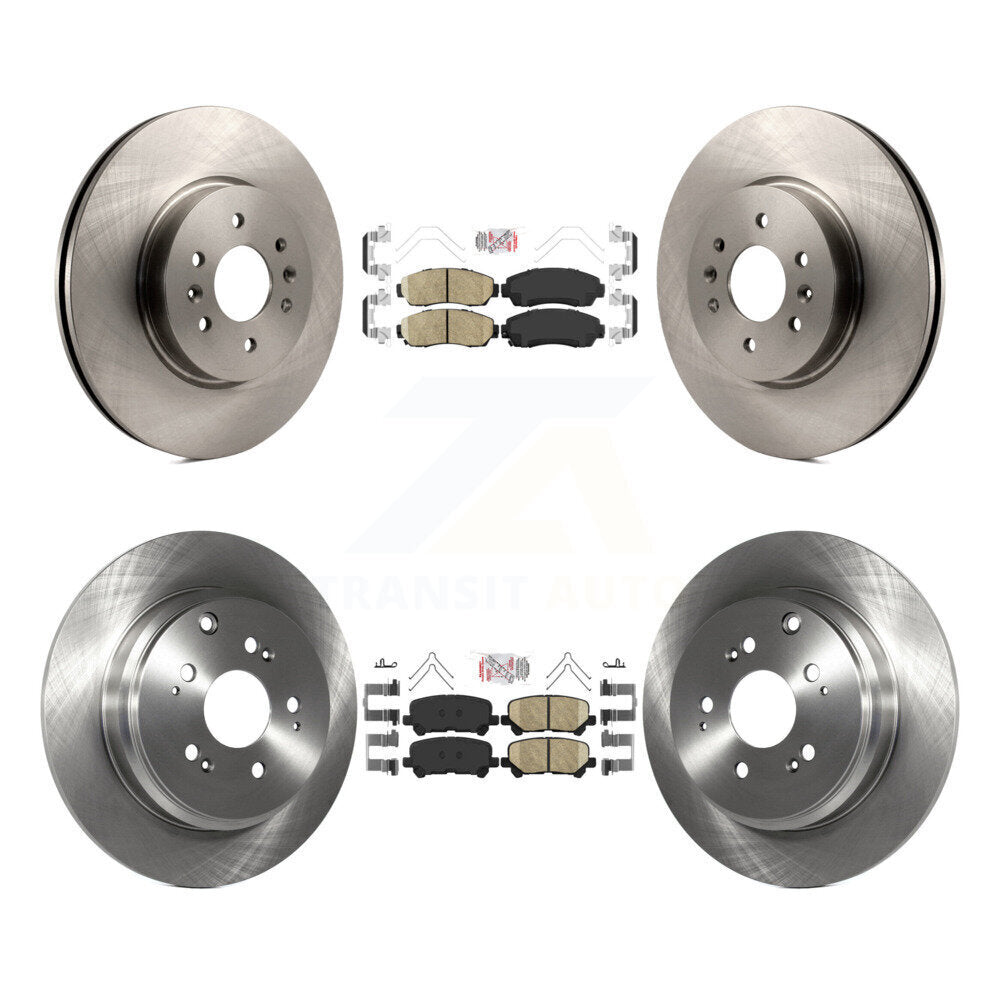 Front Rear Ceramic Pads And Disc Brake Rotors Kit For 2011-2014 Honda Odyssey K8A-103325