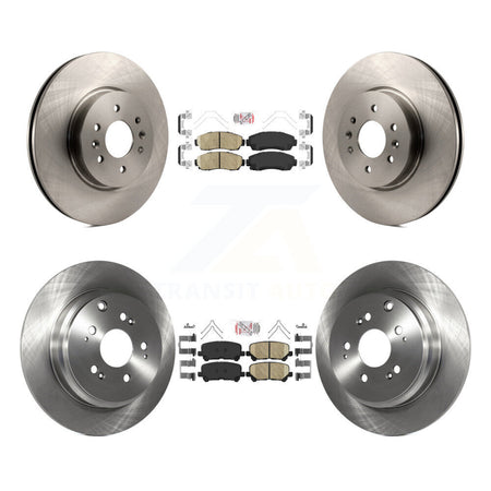 Front Rear Ceramic Pads And Disc Brake Rotors Kit For 2011-2014 Honda Odyssey K8A-103325