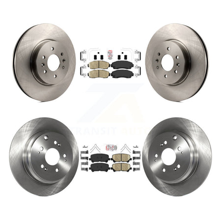 Front Rear Ceramic Pads And Disc Brake Rotors Kit For 2011-2014 Honda Odyssey K8A-103327