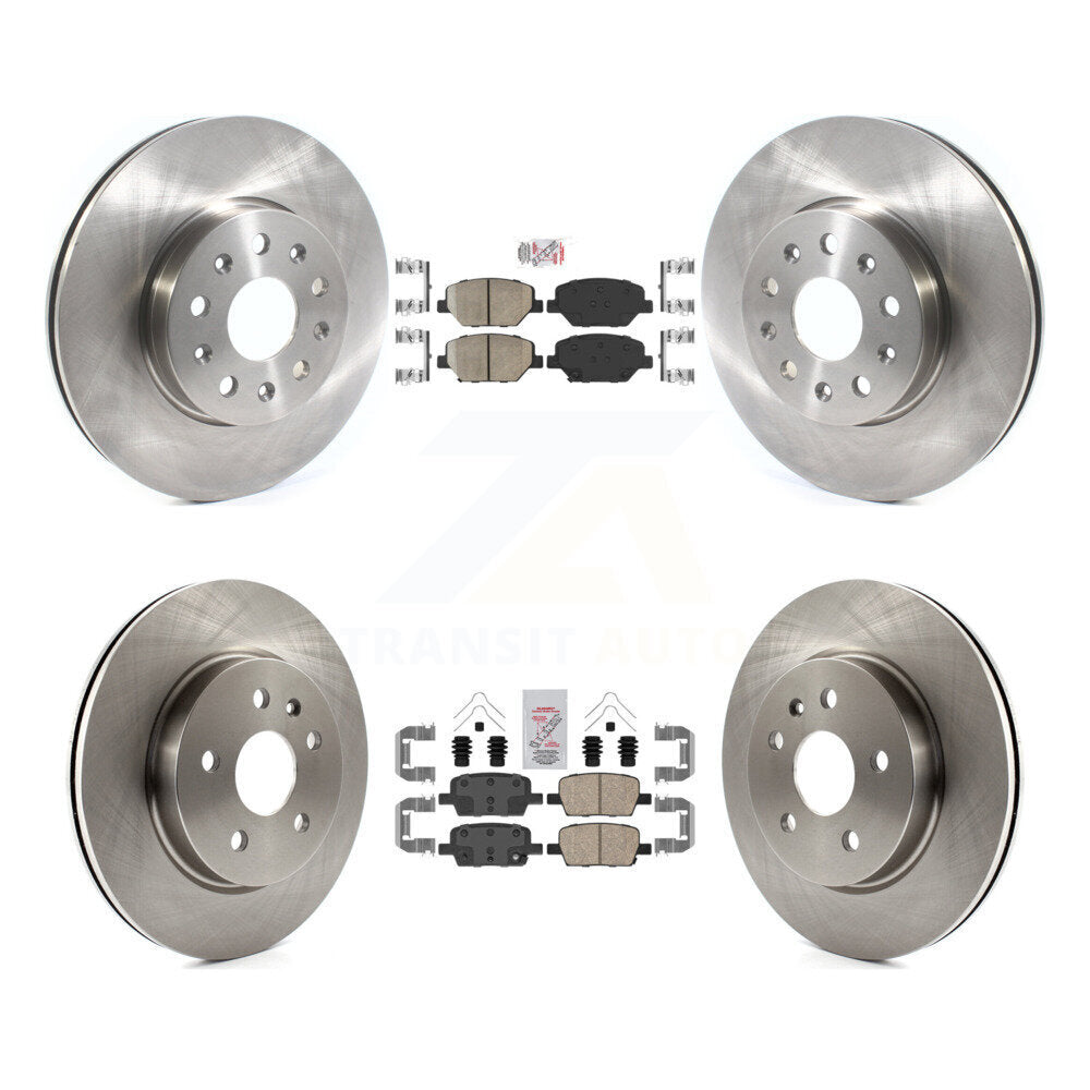 Front Rear Ceramic Pad Disc Brake Rotors Kit For Chevrolet Camaro Without Brembo Calipers K8A-103337