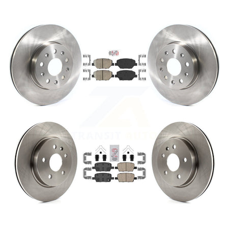 Front Rear Ceramic Pad Disc Brake Rotors Kit For Chevrolet Camaro Without Brembo Calipers K8A-103337