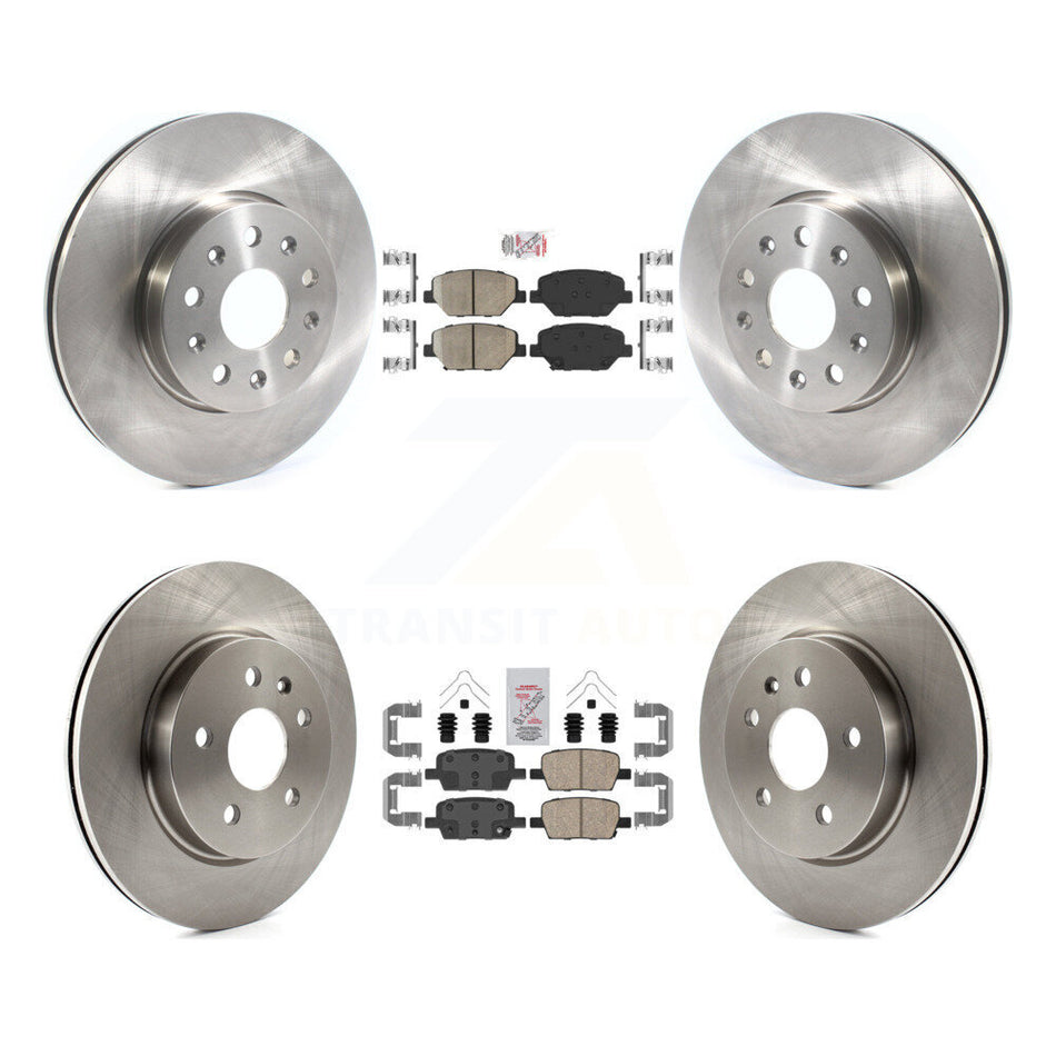 Front Rear Ceramic Pad Disc Brake Rotors Kit For Chevrolet Camaro Without Brembo Calipers K8A-103337