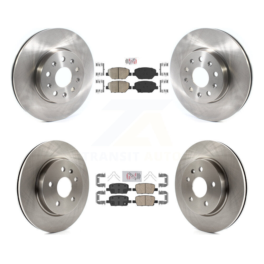 Front Rear Ceramic Pad Disc Brake Rotors Kit For Chevrolet Camaro Without Brembo Calipers K8A-103338