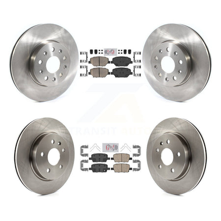 Front Rear Ceramic Pad Disc Brake Rotors Kit For Chevrolet Camaro Without Brembo Calipers K8A-103346