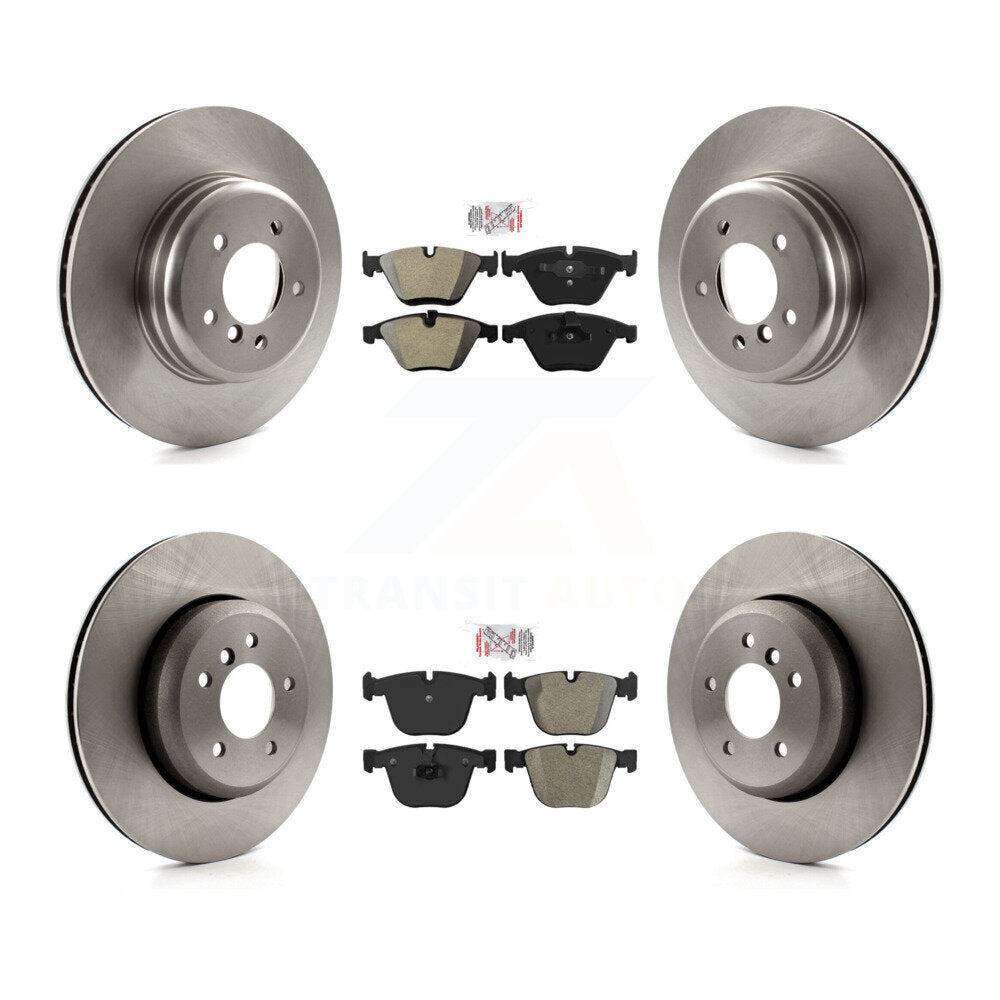 Front Rear Semi-Metallic Pads And Disc Brake Rotors Kit For BMW 650i 645Ci 550i 545i 535i K8A-103359