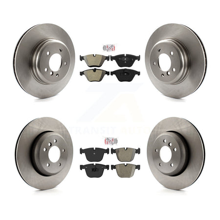 Front Rear Semi-Metallic Pads And Disc Brake Rotors Kit For BMW 650i 645Ci 550i 545i 535i K8A-103359
