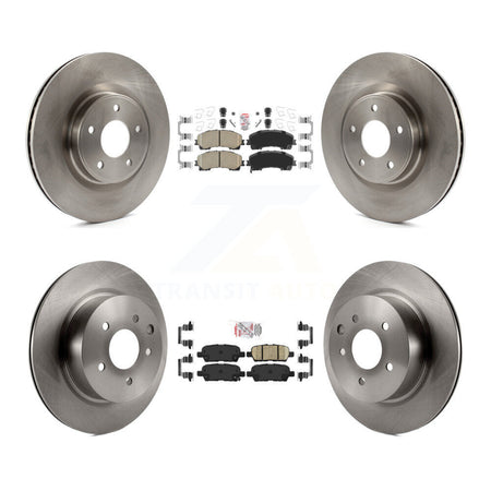 Front Rear Ceramic Pads And Disc Brake Rotors Kit For 2016-2017 INFINITI QX50 K8A-103361