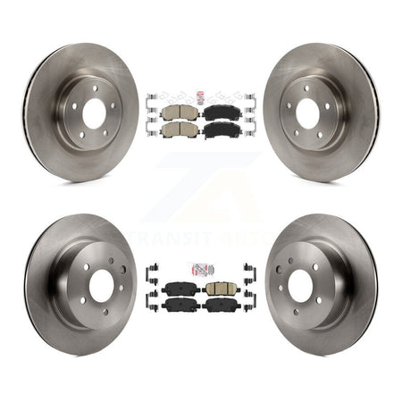Front Rear Ceramic Pads And Disc Brake Rotors Kit For 2016-2017 INFINITI QX50 K8A-103363