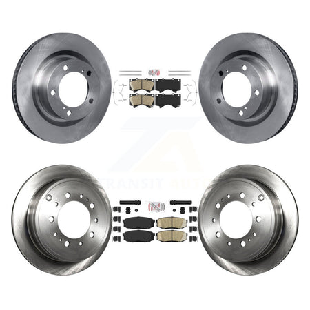 Front Rear Ceramic Pad Brake Rotor Kit For Toyota Tundra Sequoia Lexus LX570 Land Cruiser K8A-103366