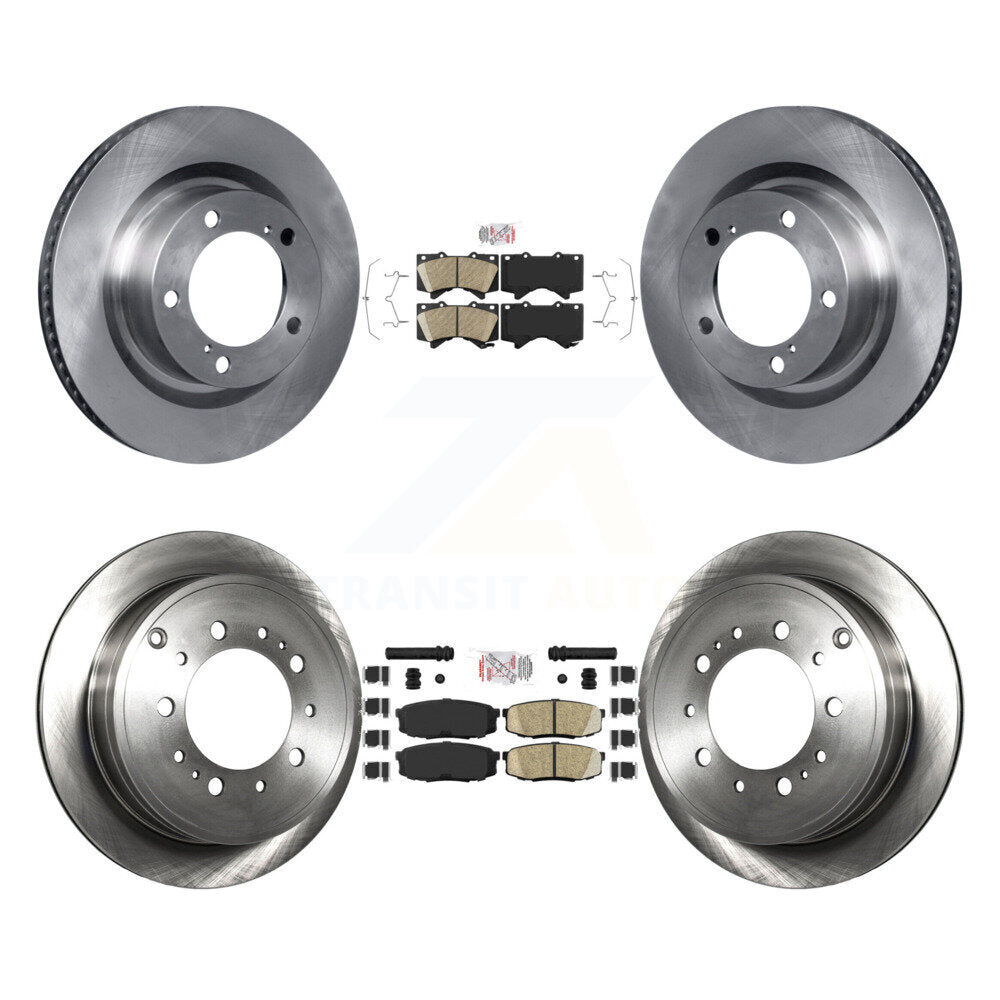 Front Rear Ceramic Pad Brake Rotor Kit For Toyota Tundra Sequoia Lexus LX570 Land Cruiser K8A-103368