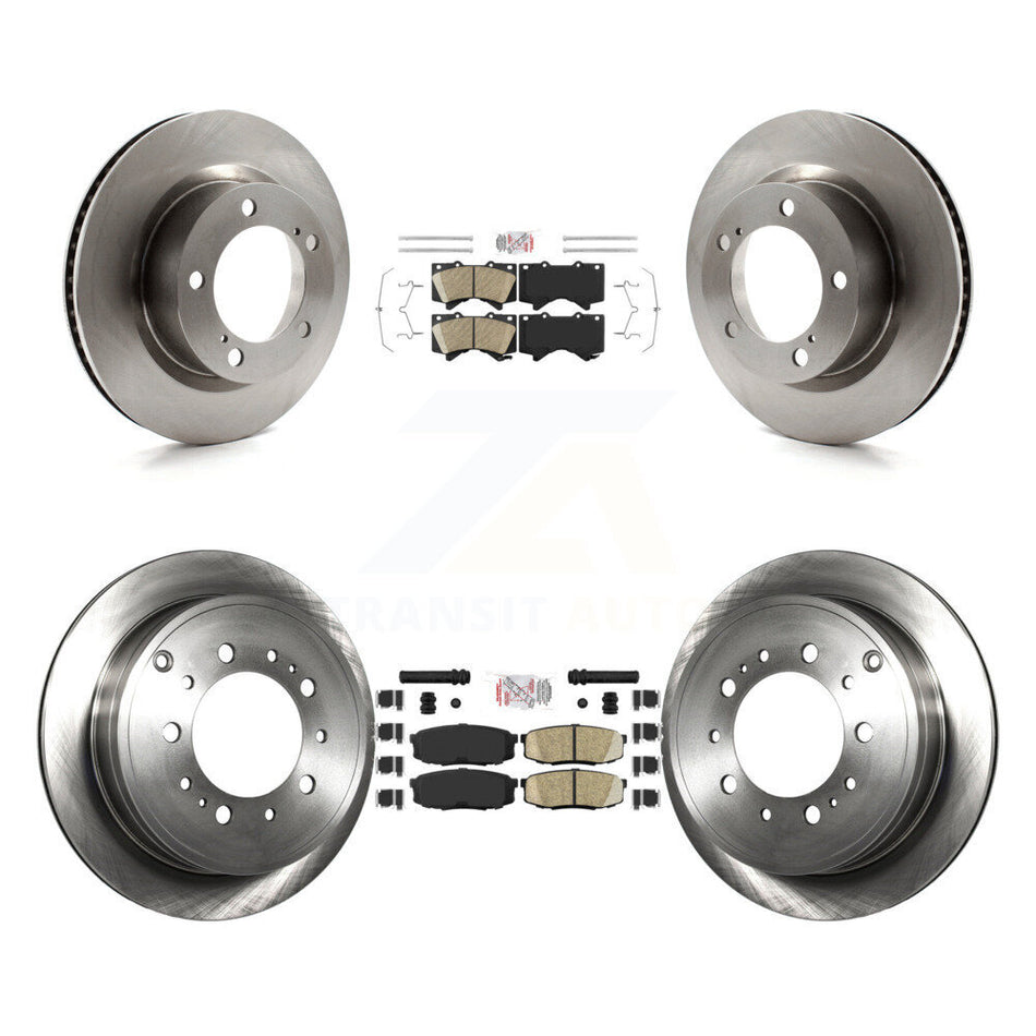 Front Rear Ceramic Pads And Disc Brake Rotors Kit For Lexus LX570 Toyota Land Cruiser K8A-103370