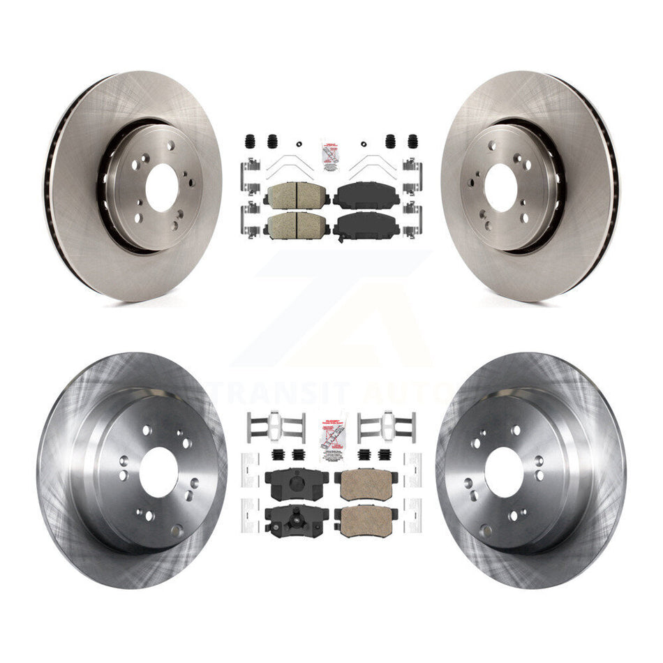 Front Rear Ceramic Pads And Disc Brake Rotors Kit For 2013-2018 Acura RDX K8A-103380
