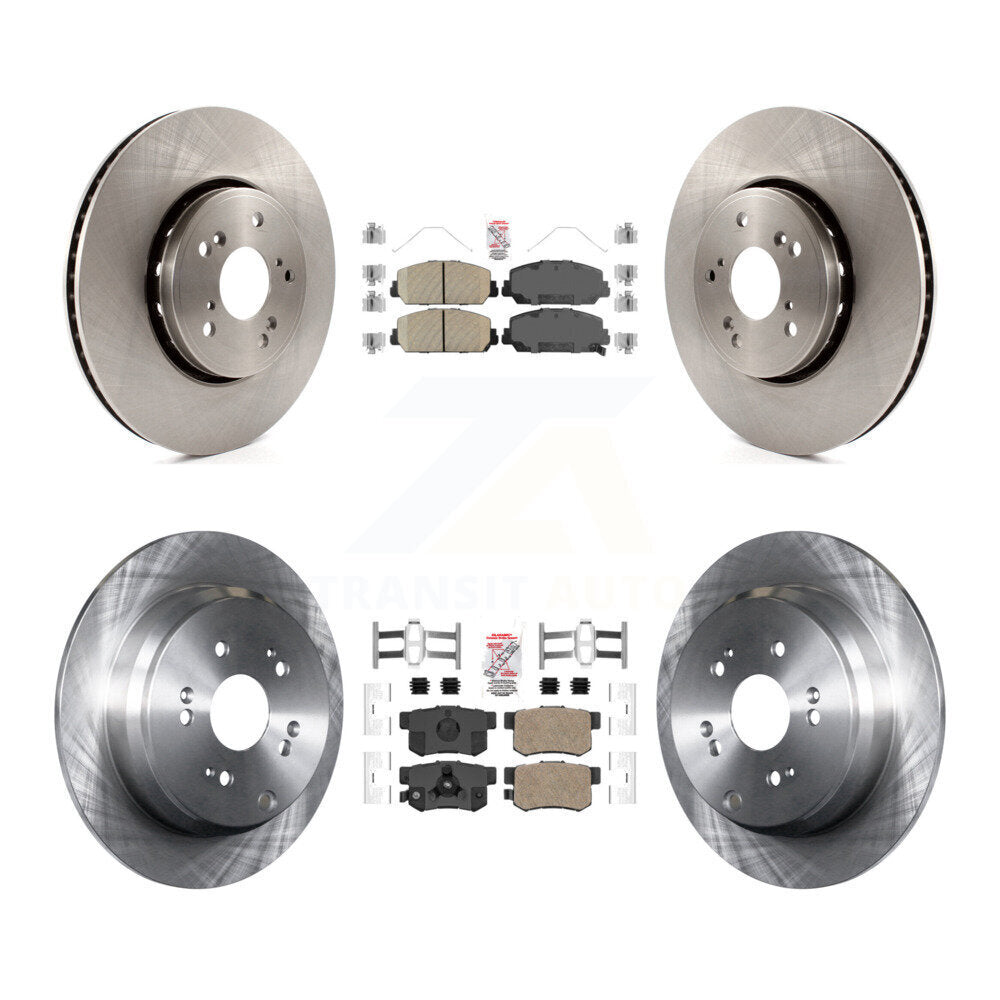 Front Rear Ceramic Pads And Disc Brake Rotors Kit For 2013-2018 Acura RDX K8A-103382