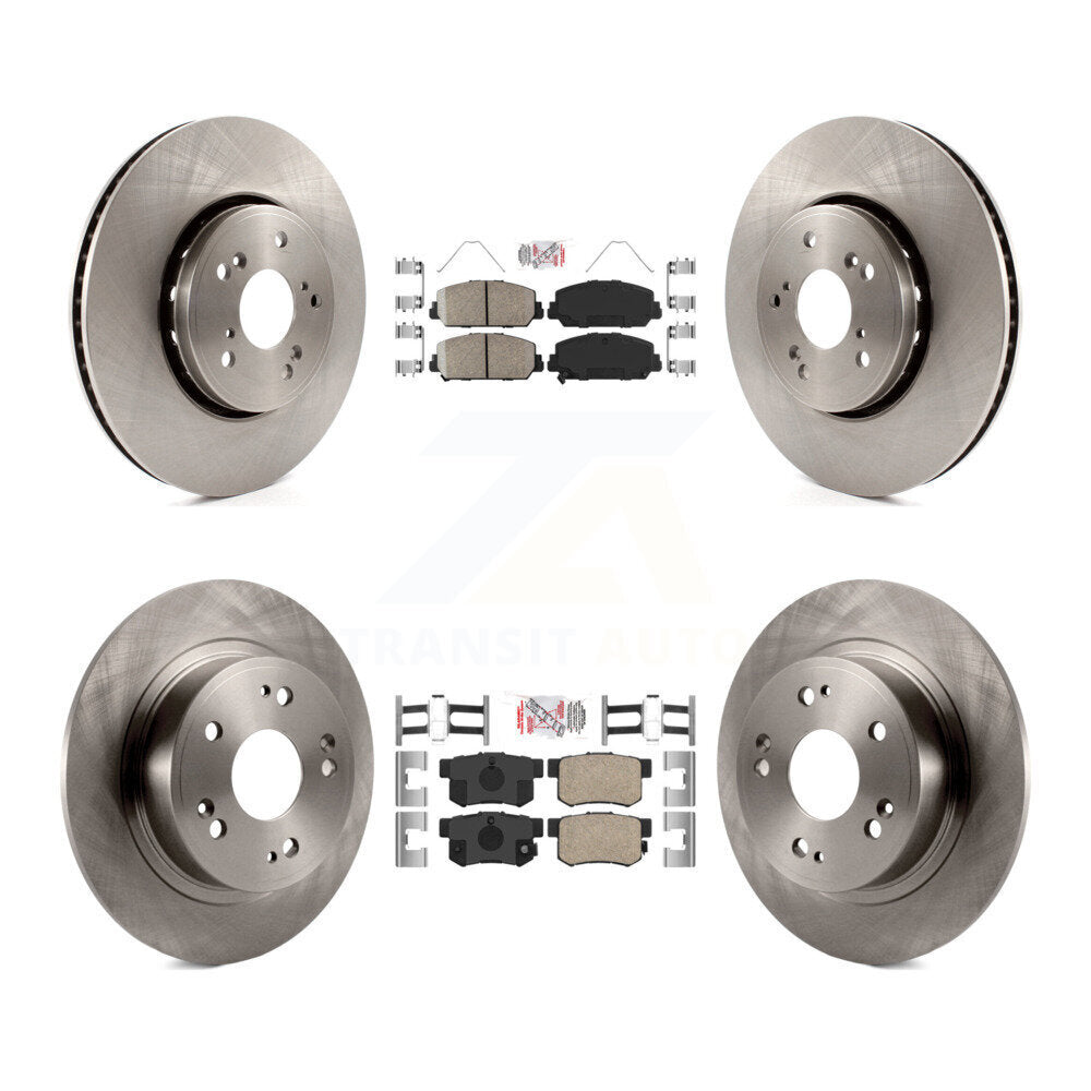 Front Rear Ceramic Pads And Disc Brake Rotors Kit For 2016 Acura ILX K8A-103383