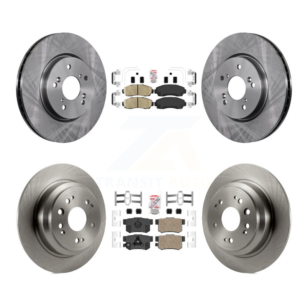 Front Rear Ceramic Pads And Disc Brake Rotors Kit For Honda Accord Crosstour K8A-103387