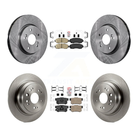 Front Rear Ceramic Pads And Disc Brake Rotors Kit For Honda Accord Crosstour K8A-103387